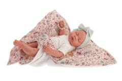 Antonio Juan Luna - spící realistická panenka miminko s měkkým látkovým tělem - 40 cm