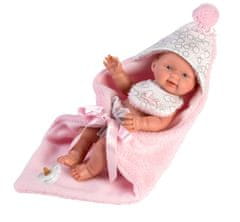 New Born holčička - realistická panenka miminko s celovinylovým tělem - 26 cm