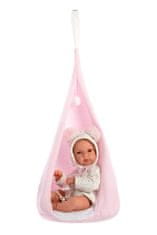 New born holčička - realistická panenka miminko s celovinylovým tělem - 35 cm