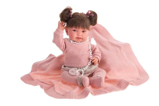 Antonio Juan PIPA HAIR - realistická panenka miminko s měkkým látkovým tělem - 40 cm - 33114
