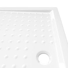 shumee Sprchová vanička s puntíky bílá 70 x 100 x 4 cm ABS