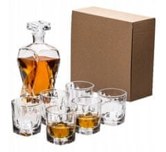 Jarograf Sada 7 ks karaf na whisky s gravírováním a sklenicemi Sklenice na pití