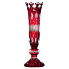 Caesar Crystal Váza Flamenco, barva rubín, výška 585 mm