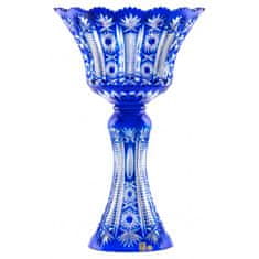 Caesar Crystal Váza Kendy, barva modrá, výška 455 mm