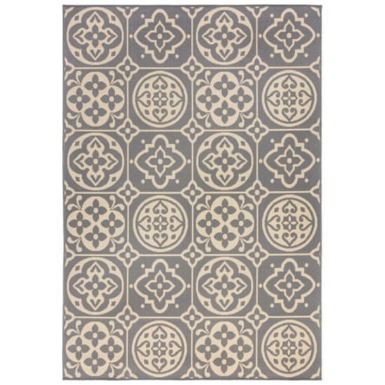 Flair AKCE: 160x230 cm Kusový koberec Florence Alfresco Tile Grey – na ven i na doma