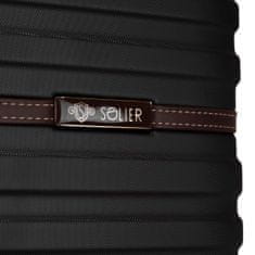 Solier Kabinový kufr cestovní S STL957 černá