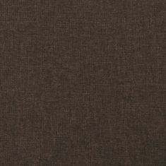 Greatstore 2místná rozkládací pohovka tmavě hnědá textil