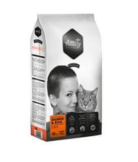 Amity Amity premium cat SALMON/rice - granule pro dospělé kočky - 10kg