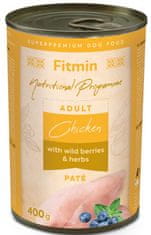 Fitmin NP Konzerva kuřecí s bylinkami a lesními plody pro psy 12x 400 g