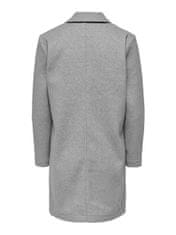 Jacqueline de Yong Dámský kabát JDYHARMONY 15247078 Light Grey Melange (Velikost L)