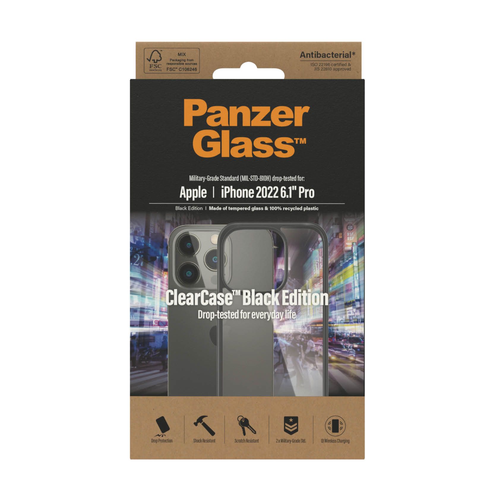 PanzerGlass ClearCaseColor za Apple iPhone 2022 6.1’’