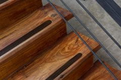 Grip Shop  Černé protiskluzové samolepky na schody, vany a sprchy 17 kusů, 64 cm x 3 cm