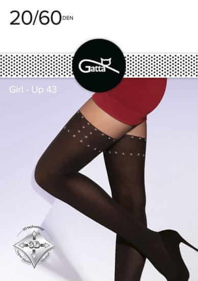 Gatta Dámské punčochové kalhoty Gatta Girl-Up wz 43 20/60 den 2-4