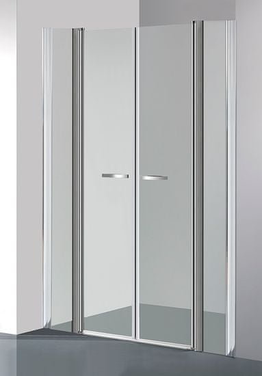 Arttec Dvoukřídlé sprchové dveře do niky COMFORT F 9 grape sklo 118 - 123 x 195 cm