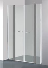 Arttec Dvoukřídlé sprchové dveře do niky COMFORT F 15 čiré sklo 148 - 153 x 195 cm