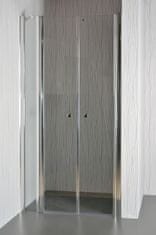 Arttec Dvoukřídlé sprchové dveře do niky SALOON C 13 grape sklo 121 - 126 x 195 cm