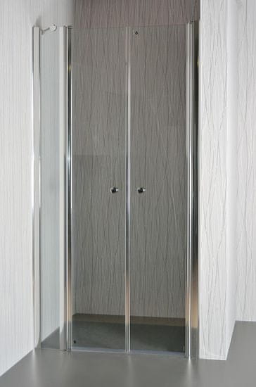 Arttec Dvoukřídlé sprchové dveře do niky SALOON C 8 grape sklo 96 - 101 x 195 cm