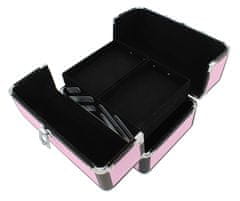 APT Rozkládací kufřík 25 x 17 x 17 cm - světle růžový