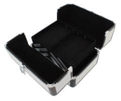 APT Rozkládací kufřík 25 x 17 x 17 cm - semišový šedivý