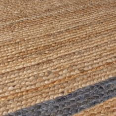 Flair Kusový koberec Grace Jute Natural/Grey kruh 160x160 (průměr) kruh