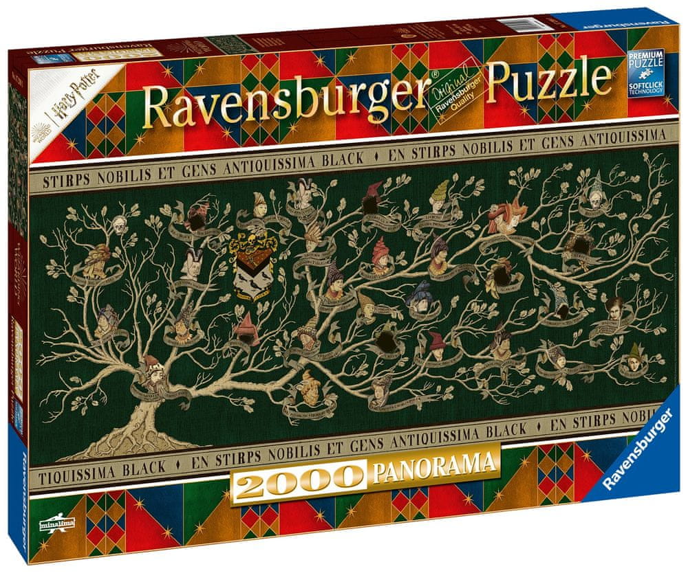 Ravensburger Harry Potter: Rodokmen 2000 dílků Panorama