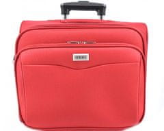 ORMI Pilotní textilní kufr červená