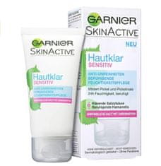 Garnier Garnier Skin-clear Sensitive, Zklidňující a hydratační krém proti znečištění s kyselinou salicylovou, 50ml