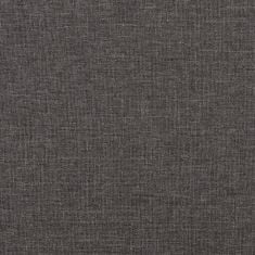 Greatstore 3místná pohovka tmavě šedá 210 cm textil