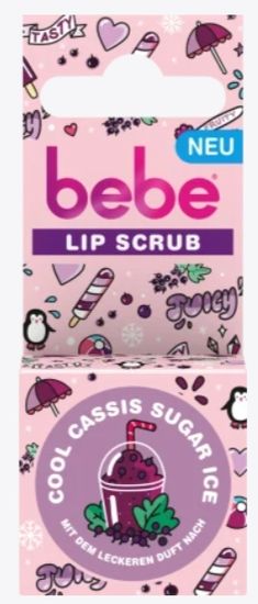 Bebe Bebe, Cool Cassis Sugar Ice, Scrub do ust, 4,9g