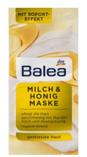 Balea Balea, maska s mlékem a medem 16ml