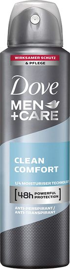 Dove Dove Men+Care, Anti-transpirantní deodorant Clean Comfort, 150 ml