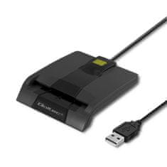 Qoltec Čtečka karet Smart ID SCR-0634 | USB typ C