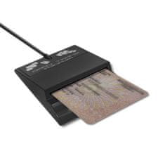 Qoltec Čtečka karet Smart ID SCR-0636 | USB typ C