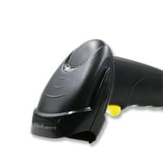 Qoltec Laserový snímač čárových kódů 1D | USB | Černý