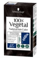 Schwarzkopf Schwarzkopf, Rostlinná barva na vlasy, 100% Vegetale, jemná černá, 1 kus