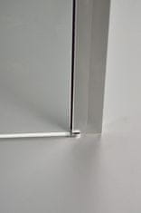 eoshop Sprchový kout nástěnný jednokřídlý MOON B 17 80 x 80 x 198 cm grape sklo s vaničkou z litého mramoru POLARIS