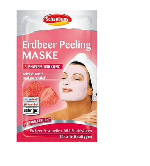 Schaebens Schaebens Jahodová peelingová maska, 2x6ml