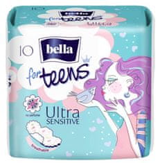Bella Bella For Teens, Ultratenké hygienické vložky s křidélky, 10 kusů