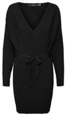 Vero Moda Dámské šaty VMHOLLYREM Regular Fit 10269251 Black (Velikost S)