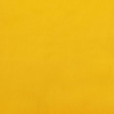 Vidaxl Podnožka žlutá 60 x 50 x 41 cm samet