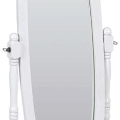 eoshop Zrcadlo stojací, v.151 cm, konstrukce z MDF, bílý matný lak 20124 WT