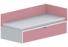 Artspect Dětská postel 90x200cm s úložným prostorem Ema - Rose Pink