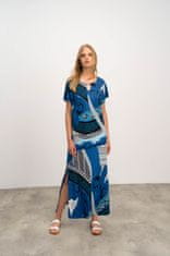 Vamp Dámské elegantní šaty 16421 - Vamp XL modrá mix