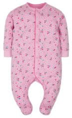 G-mini Overal nejen na spaní kojenecký dívčí bavlněný na druky (56-92) KOČIČKA G7137 Barva: růžová, Velikost: 56