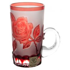 Caesar Crystal Hrneček Růže, barva rubín, objem 100 ml
