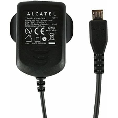 Alcatel Nabíjecí adaptér Alcatel s kabelem - Micro USB - Černá KP21176