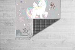 Conceptum Hypnose Dětský koberec Unicorn Universe 80x120 cm šedý