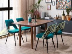Beliani Rozkládací jídelní stůl 90/120 x 60 cm tmavé dřevo MASELA
