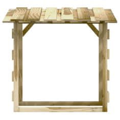 shumee Pergola se střechou 100 x 90 x 100 cm impregnované borové dřevo
