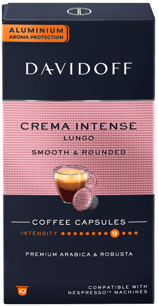 Levně Davidoff Crema Intense Lungo pro kávovary Nespresso, 10 ks